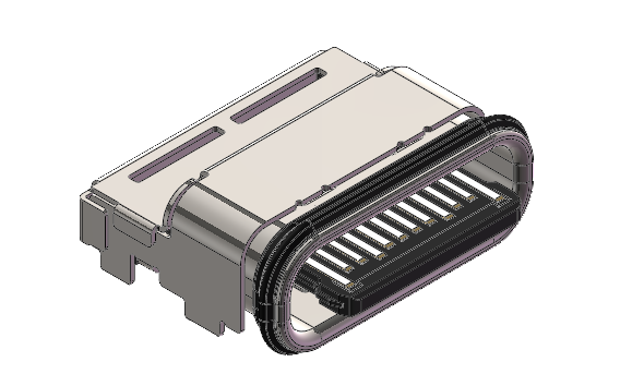 24PIN板上 IP68 P/N:JK-US4024AGB0042R (7.50*9.85*4.65)