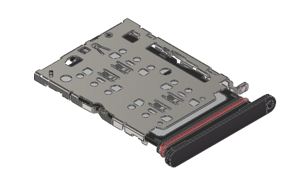 双SIM卡座 P/N:JK-SP1301AGB011R (20.73*16.80*1.35)